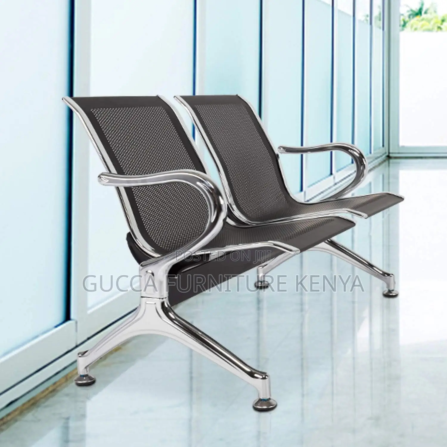2-link Padded Office Reception Waiting Bench