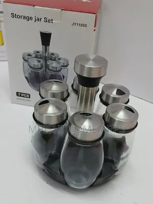 7 in 1 Kitchen Rotating Spice Bottle Set