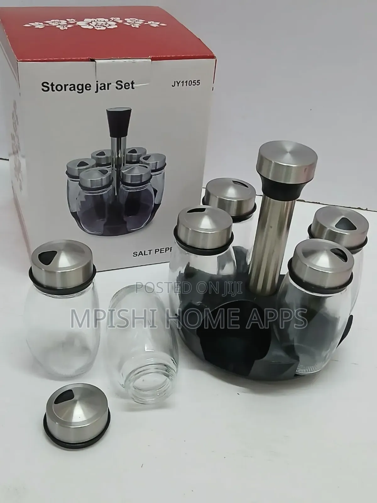 7 in 1 Kitchen Rotating Spice Bottle Set
