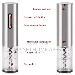 Electric Wine Bottle Opener With Foil Cutter