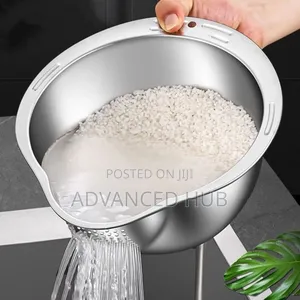 Heavy Duty Stainless Steel Rice Washer Strainer/Colander