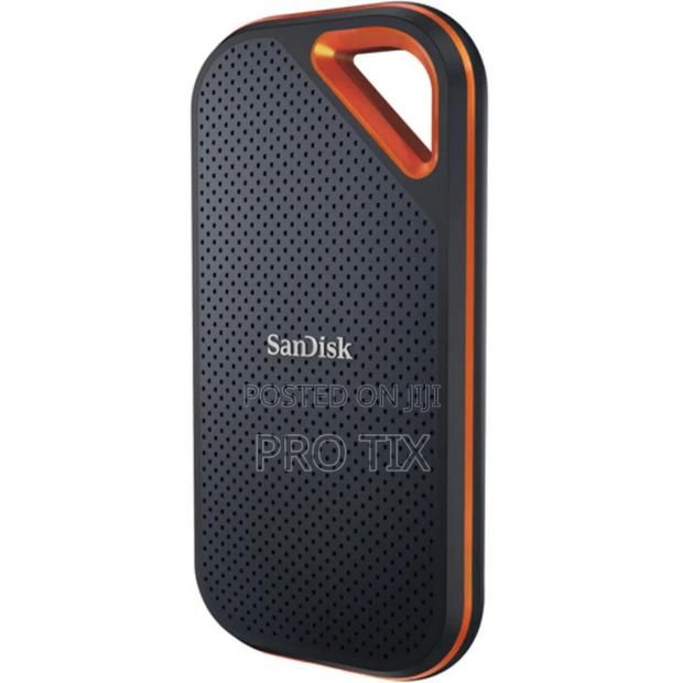 Sandisk E81 Extreme Pro Portable External SSD V2 2tb - Black - main view