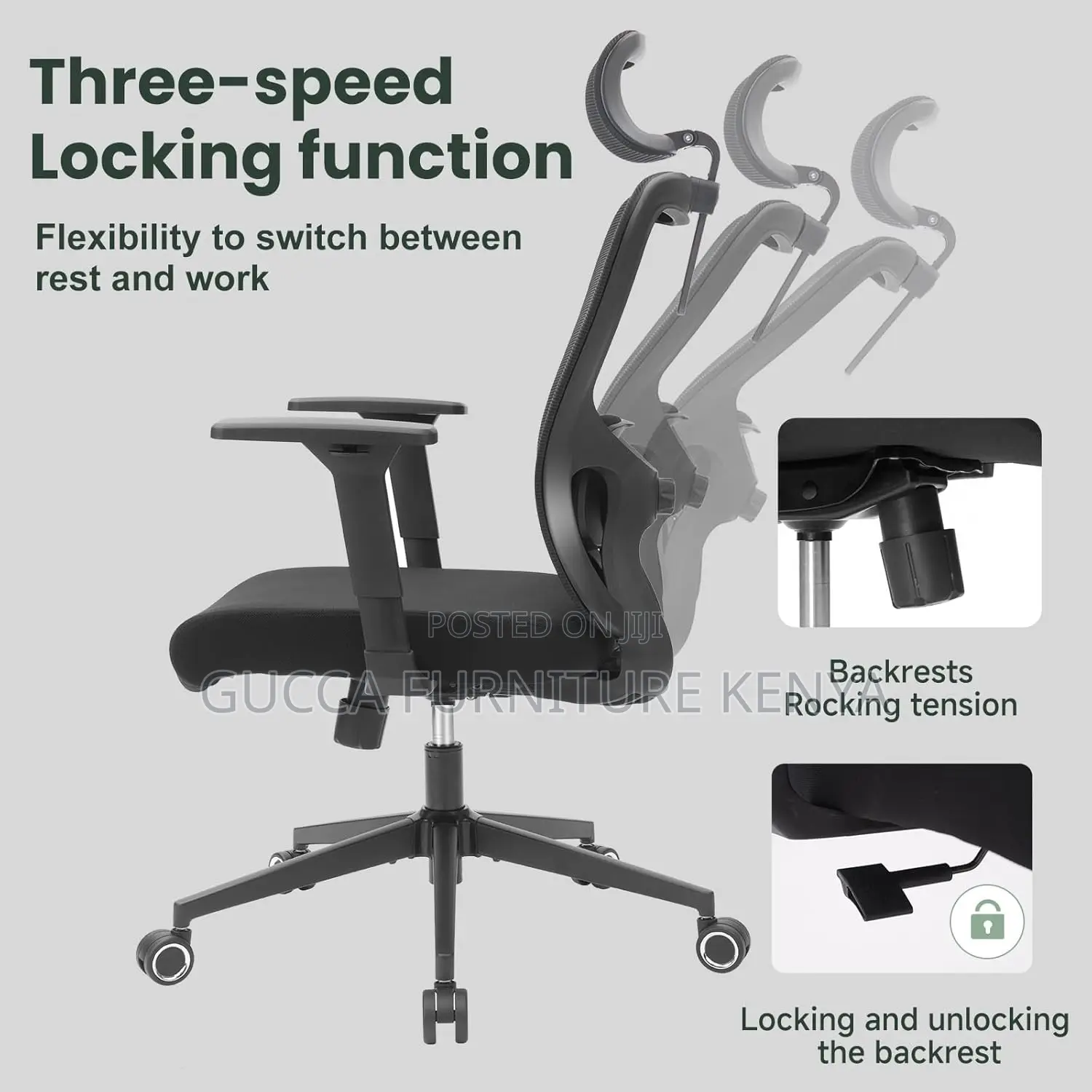 Ergonomic Orthopedic High Back Office Chair
