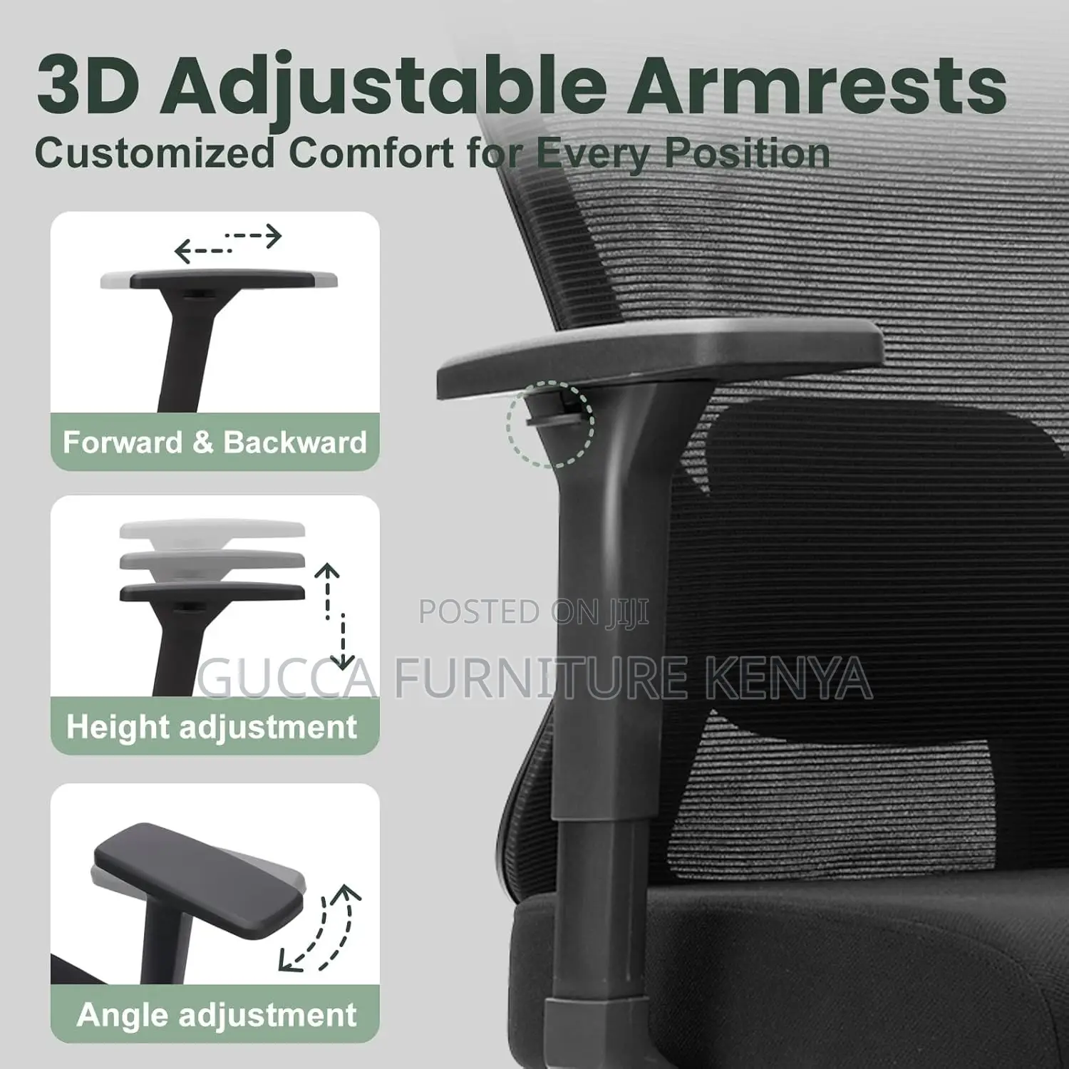 Ergonomic Orthopedic High Back Office Chair