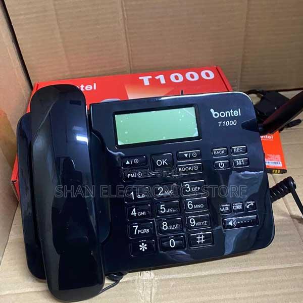 Stable Signal Dual Sim Wireless GSM Desktop Phone With LCD Display - main view