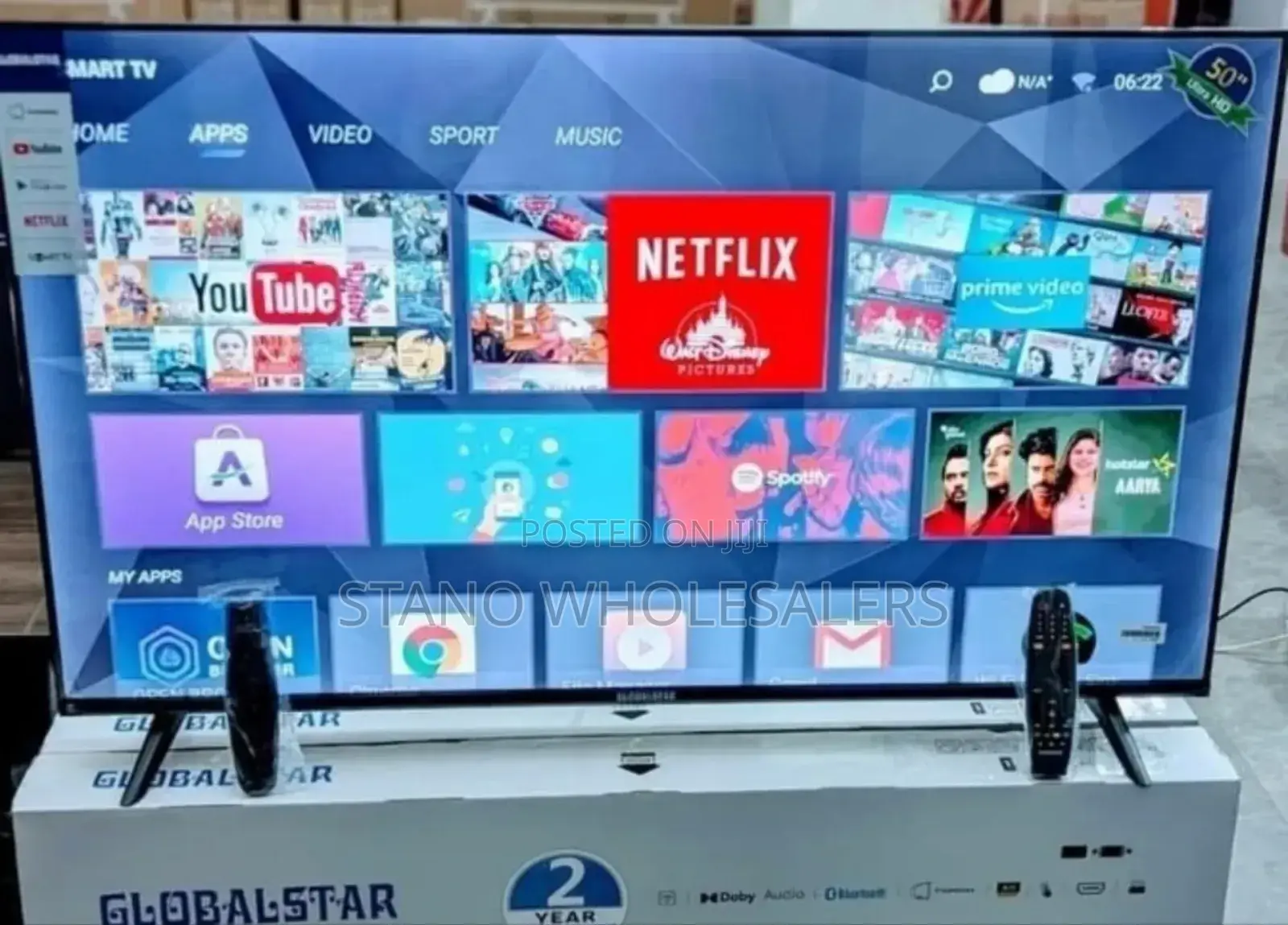 Frameless Globalstar 50 Inch Smart Tv
