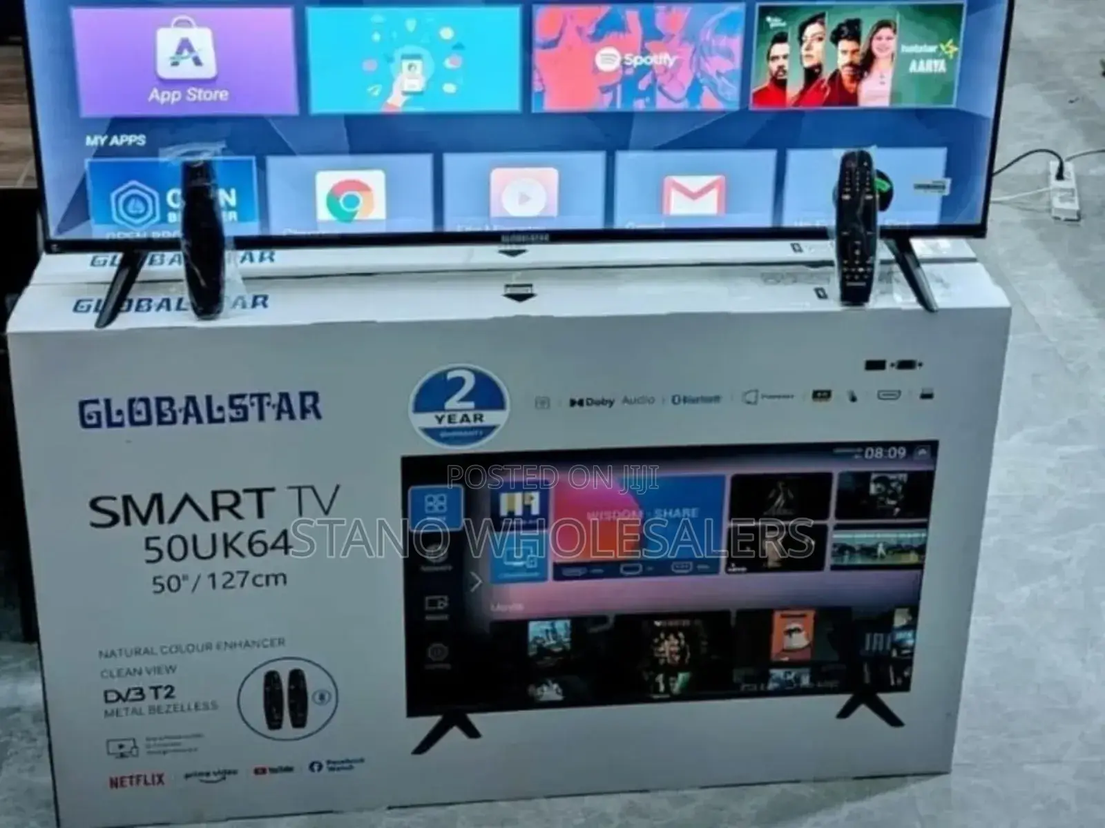 New Model Frameless Globalstar 50 Inch Smart Tv