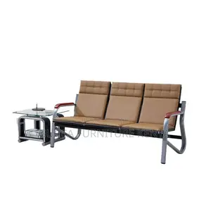 5-seater Brown Executive Reception Sofa Set