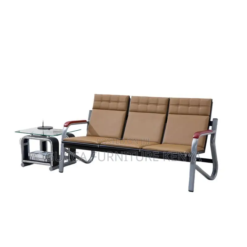 5-seater Brown Executive Reception Sofa Set