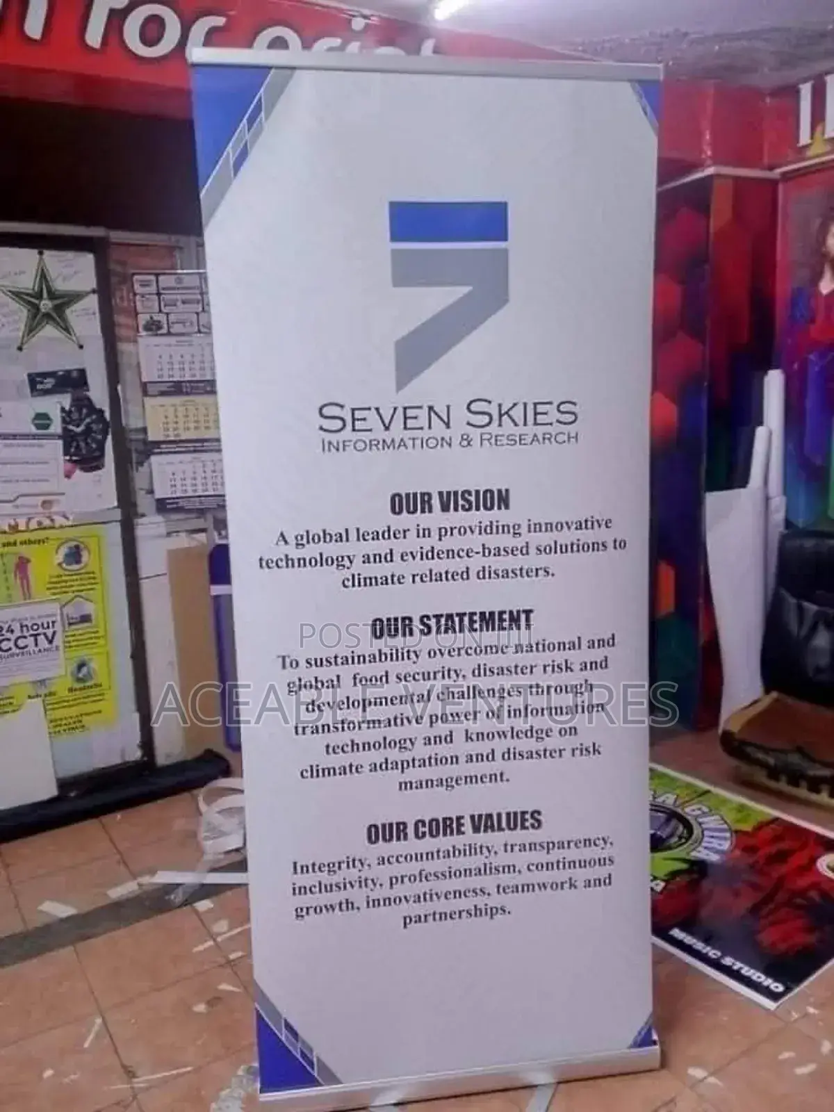 Narrow Base Banner(Printed on Satin)