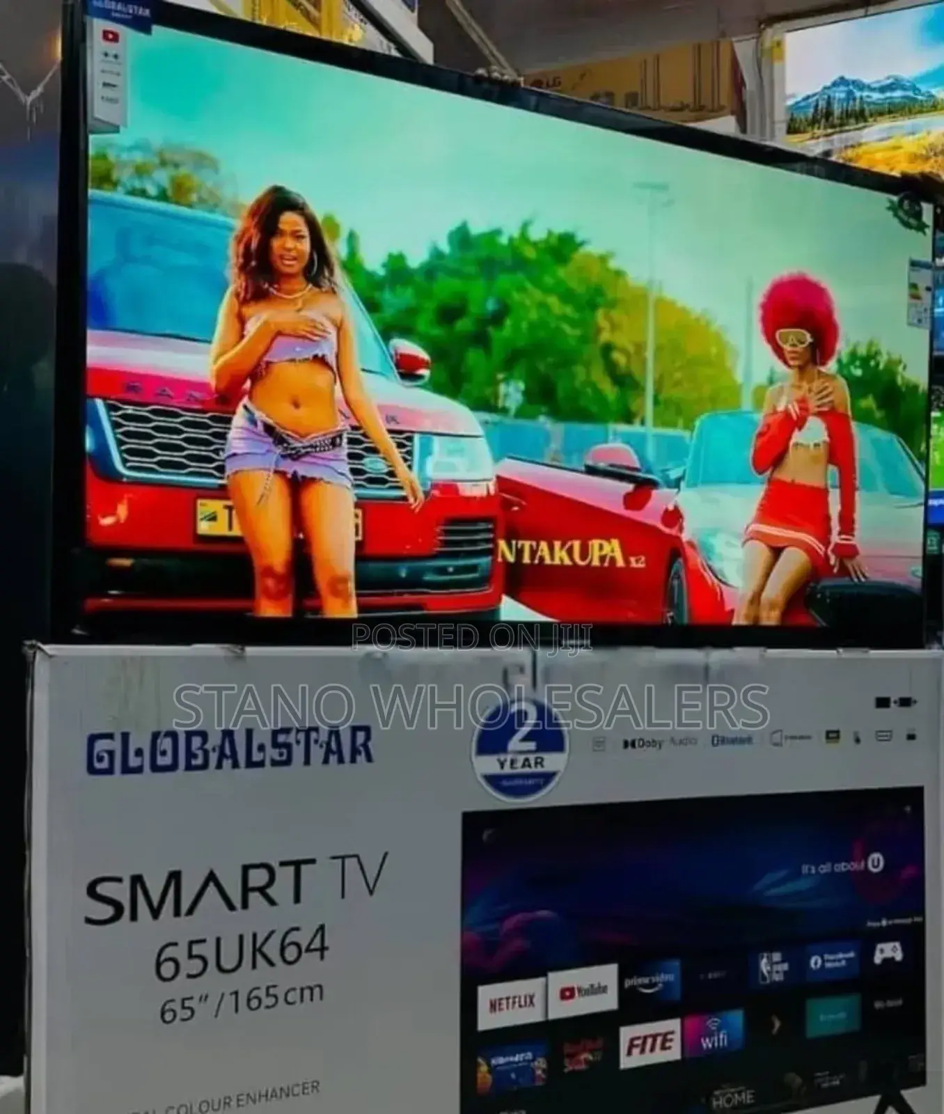 Bluetooth Enabled Frameless Globalstar 65 Inch Smart Tv