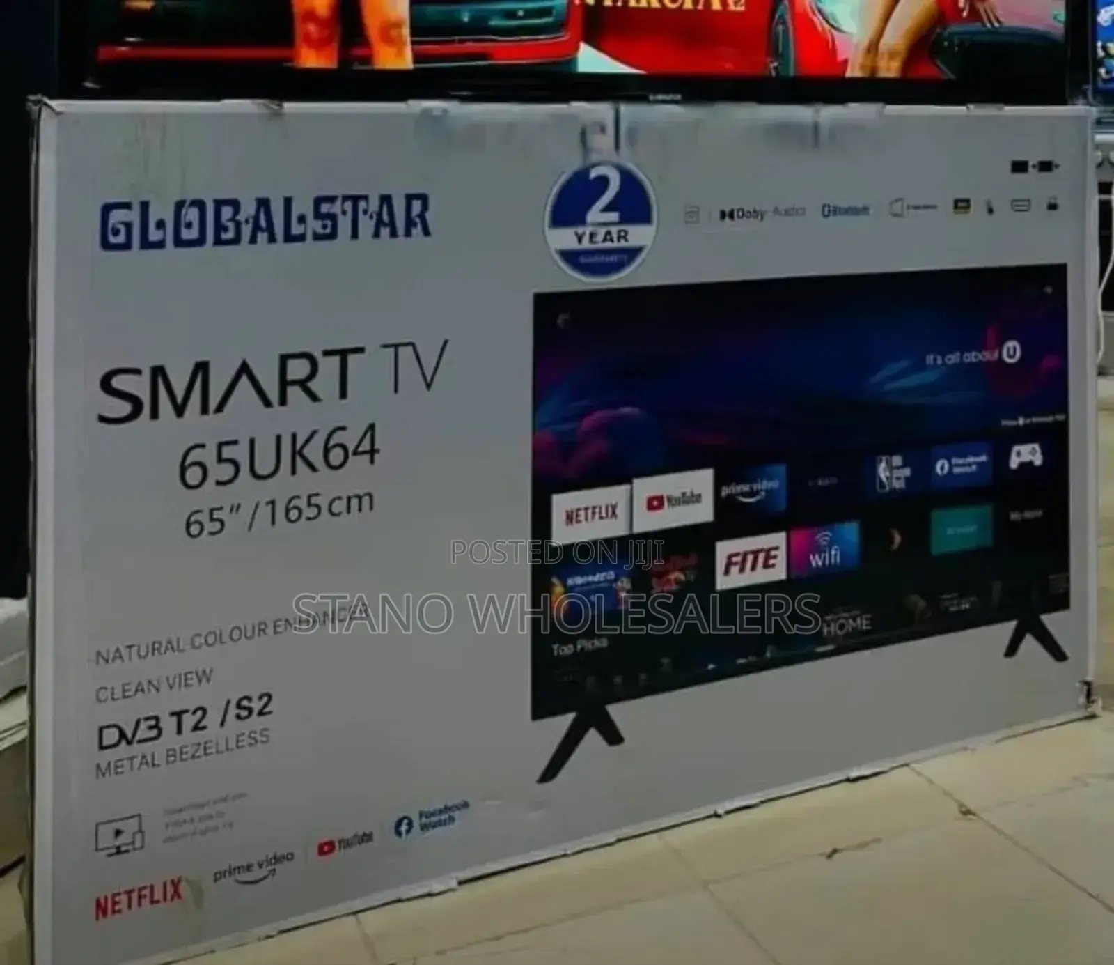 2 Years Warranty Globalstar 65 Inch Smart Tv