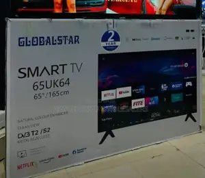 2 Years Warranty Globalstar 65 Inch Smart Tv