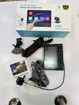 C12 Dash 3 Cameras (Touch Screen) – Full Hd Car DVR With Night Vision