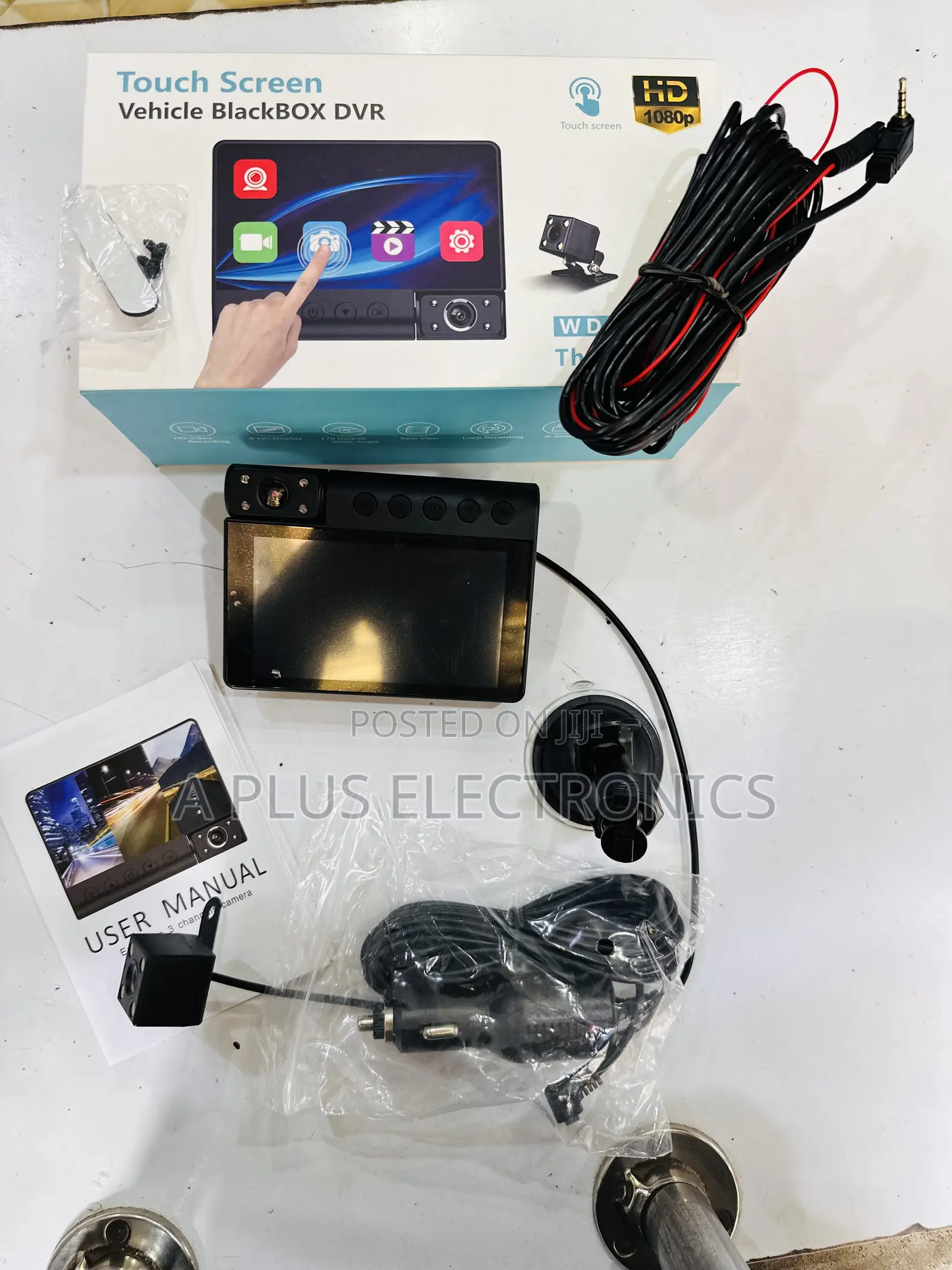 C12 Dash 3 Cameras (Touch Screen) – Smart Car Recording Camera