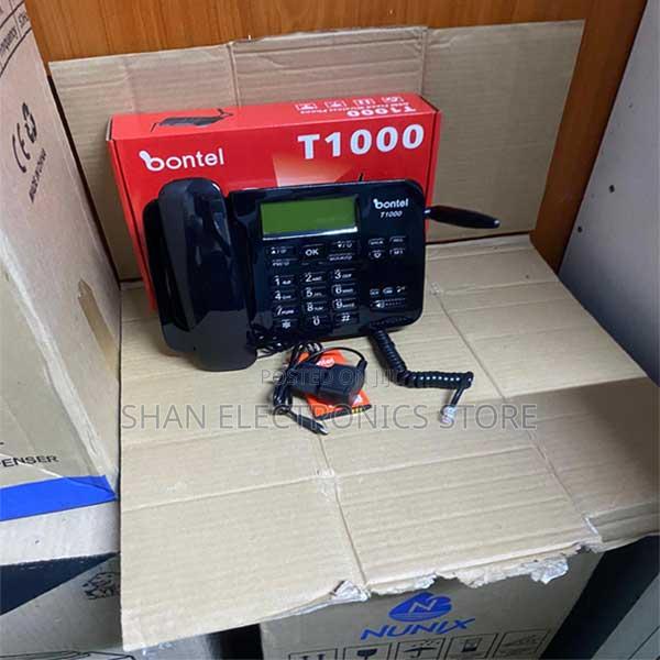Wireless Quality Bontel T1000 Desktop GSM Phone With Adjustable Volume