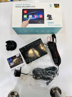 C12 Dash 3 Cameras (Touch Screen) – High-Quality Car Dashcam Set
