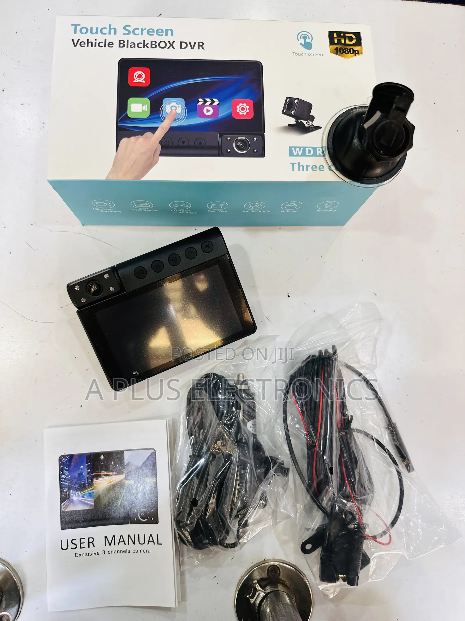 C12 Dash 3 Cameras (Touch Screen) – Reliable Car Safety Recording