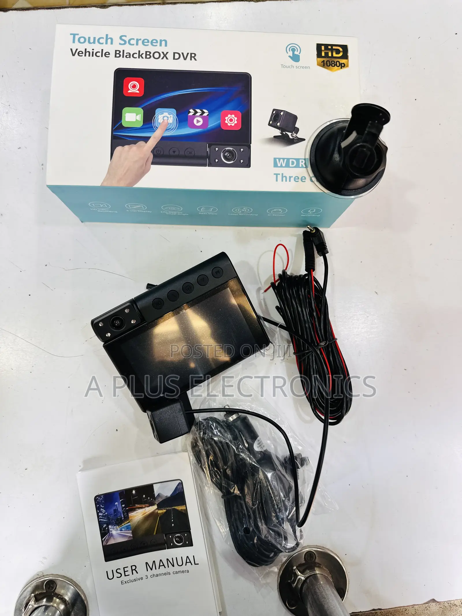 C12 Dash 3 Cameras (Touch Screen) – Reliable Car Safety Recording