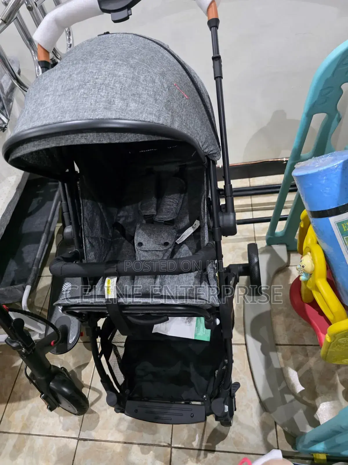 Baby Push Stroller
Grey, Black and Khaki Colors