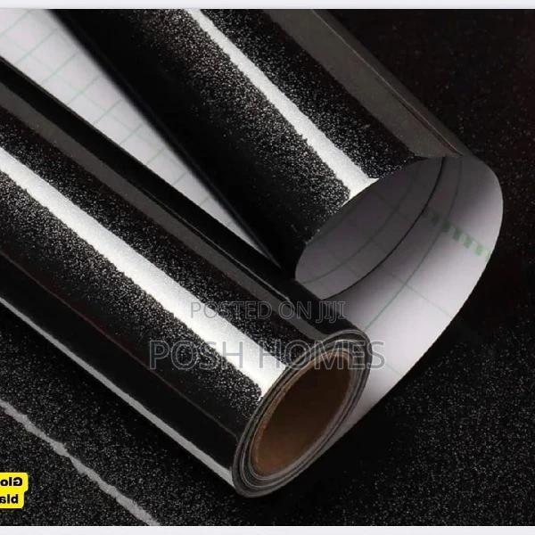 Adhesive Black Shiny Contact Papers - main view