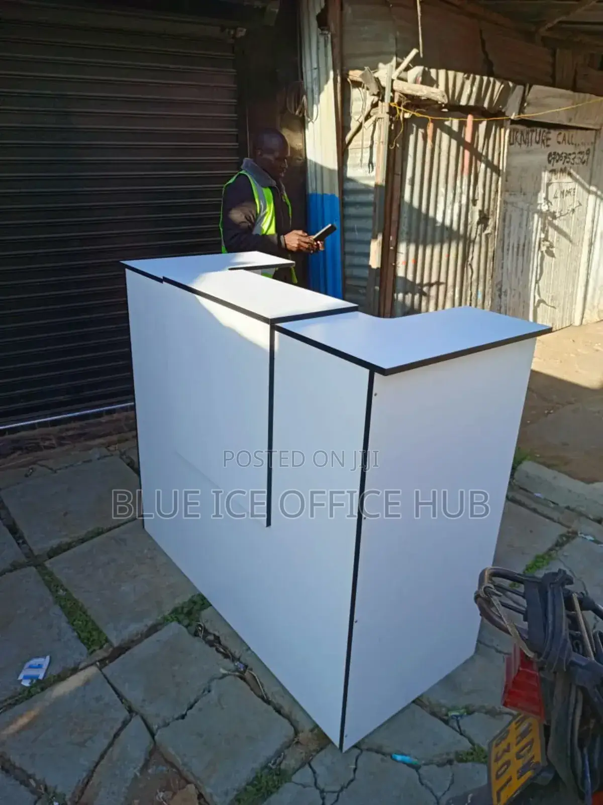 White Reception Desk