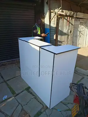 White Reception Desk