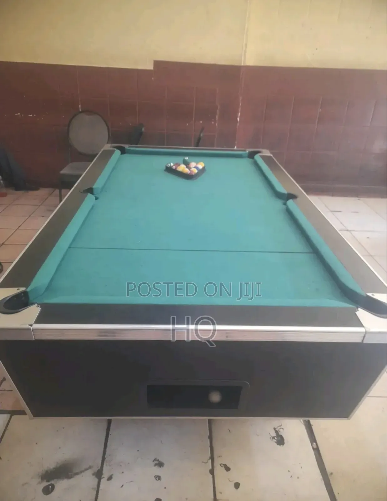 Black Green Pool Table Marble Stone Model Cx985ls