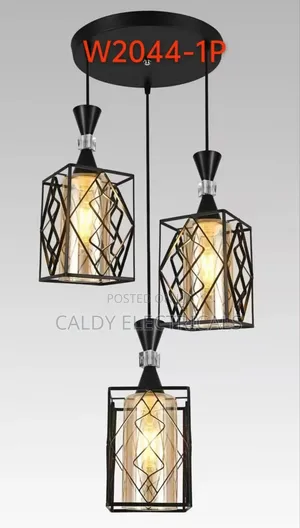 Three Industrial-style Pendant Hanging Ceiling Lights