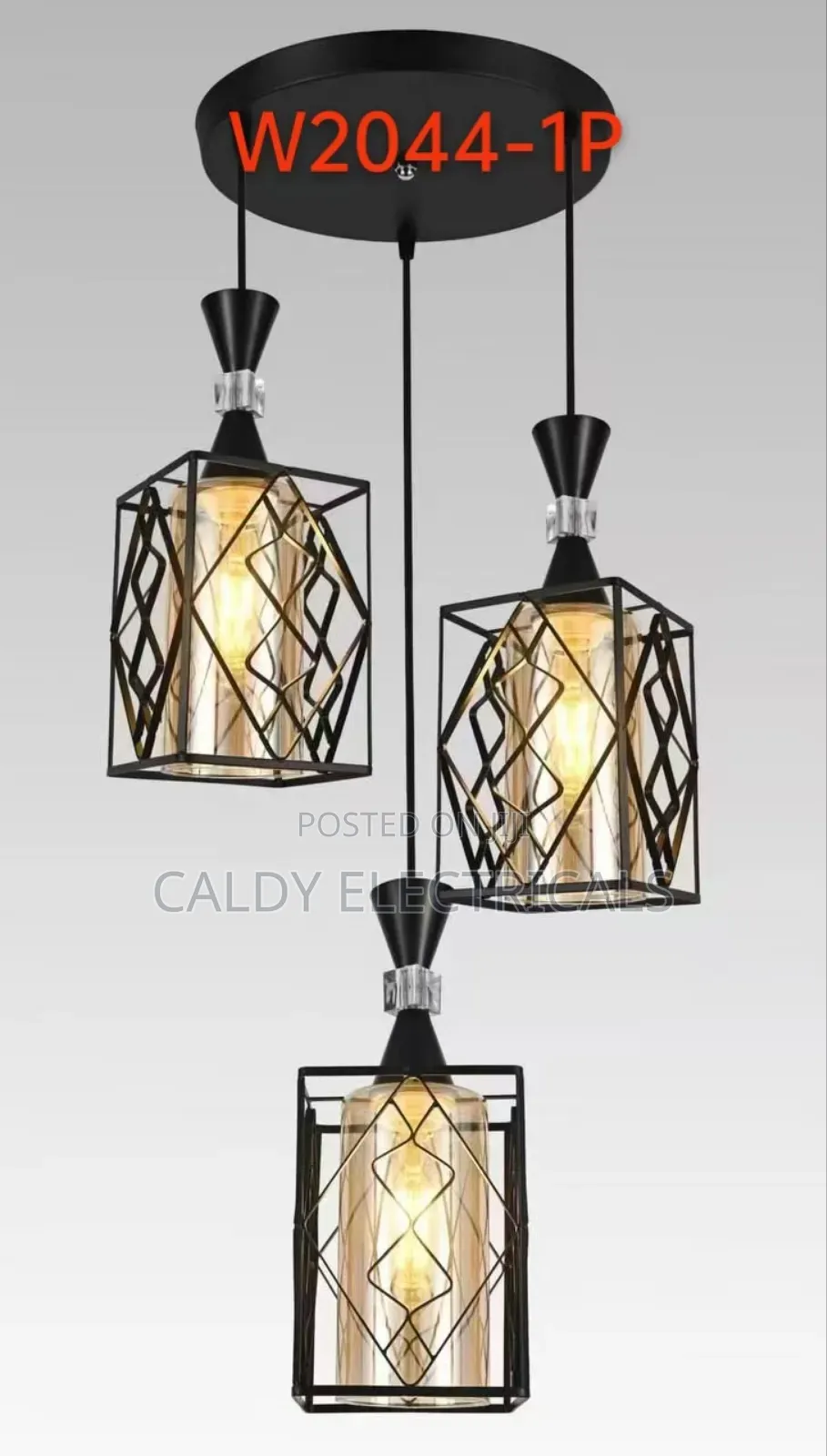Three Industrial-style Pendant Hanging Ceiling Lights