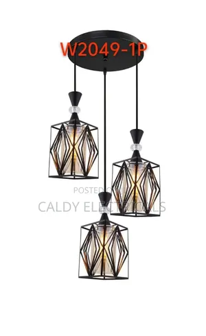 Three Industrial-style Pendant Hanging Ceiling Lights