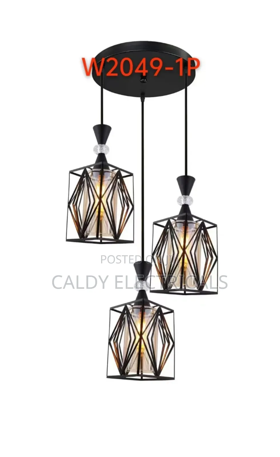 Three Industrial-style Pendant Hanging Ceiling Lights