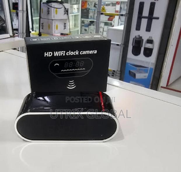 Table Clock Wifi Camera - Motion Detection, and Night Vision