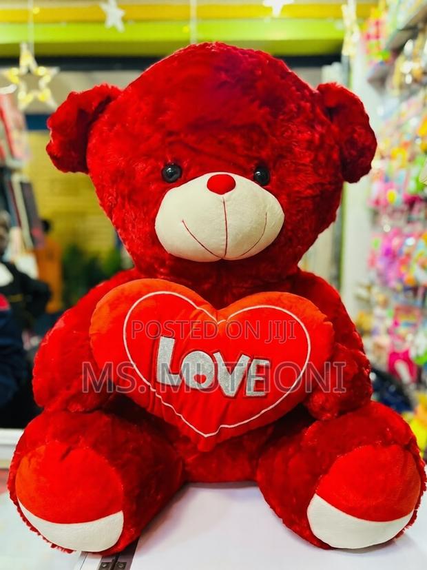 Large Red / Pink Plush Teddy Bear (80cm ) Valentine Gift - main view