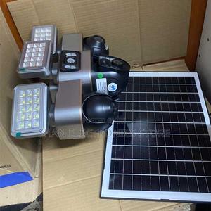Triple Lens Outdoor Security Cam High Brightness Led Solar Flood Light - main view