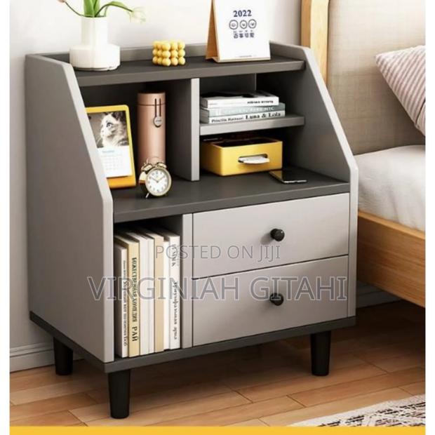 Storage Nordic Nightstand Table Aesthetic Minimal Space Saving Drawers