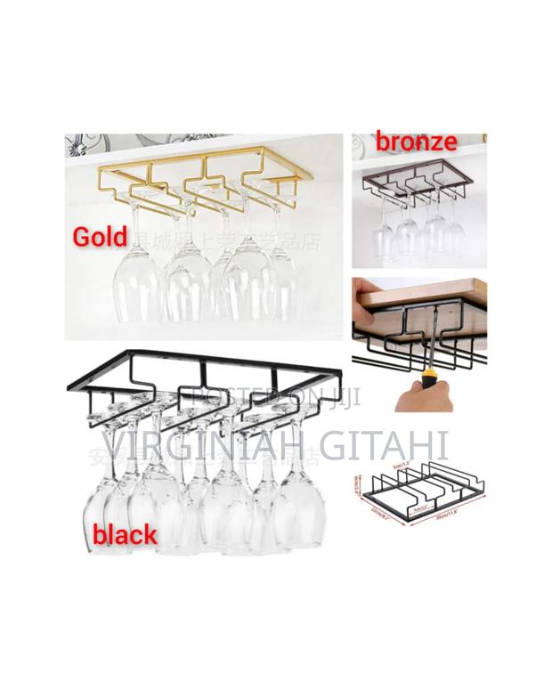 Black ,White Gold Wine Glass Holder