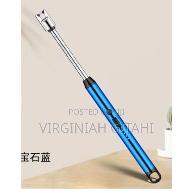 Blue Windproof Lighter Arc Pulse Ignition Guns Usb Rechargeable - main view