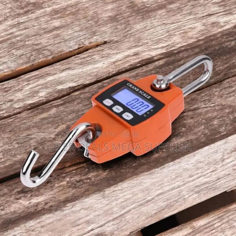Heavy Duty 300kgs Digital Hanging Hook Crane Scale With LCD Display