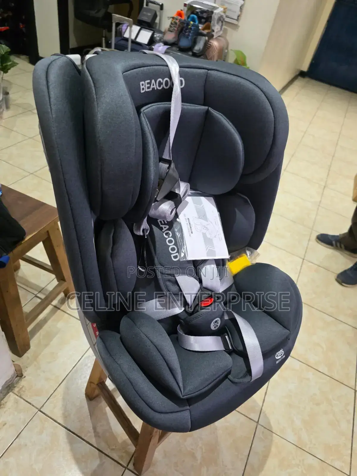 Beacood Baby Safety Seat (Isofix) – Grey
