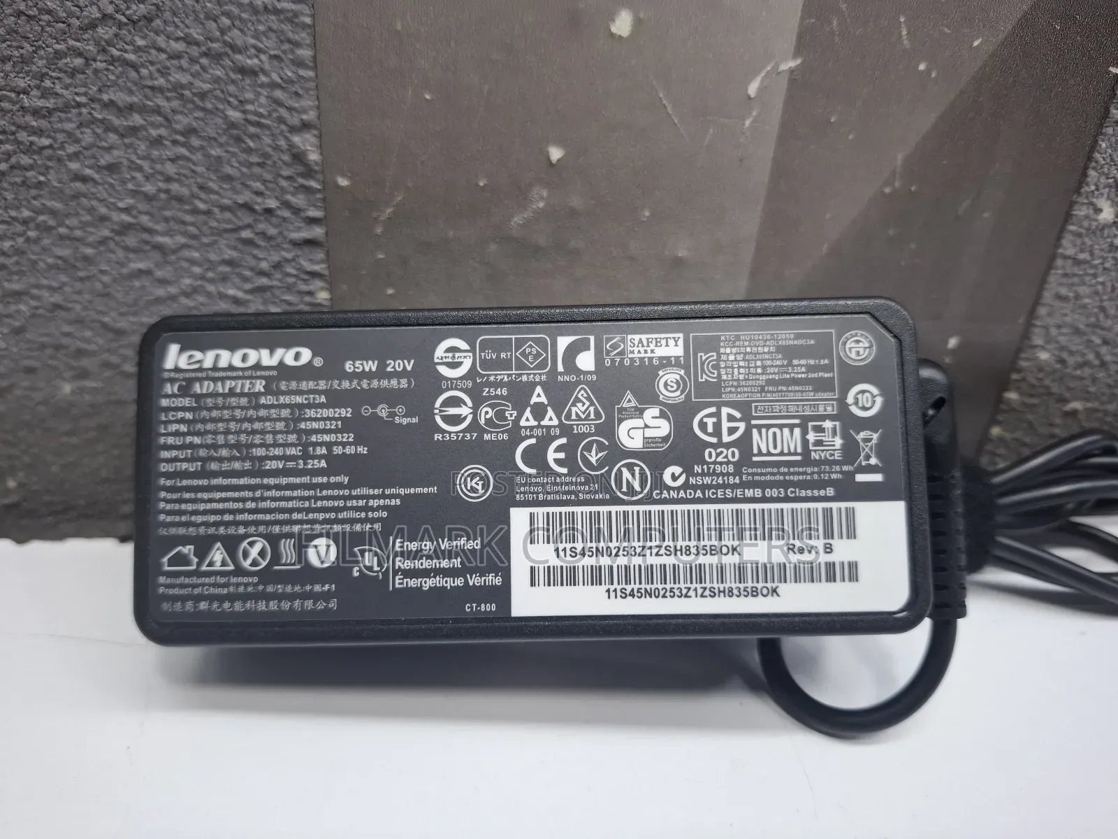 Lenovo Small Pin 65w 20v 3.25a 4.0*1.7mm Replacement Adapter