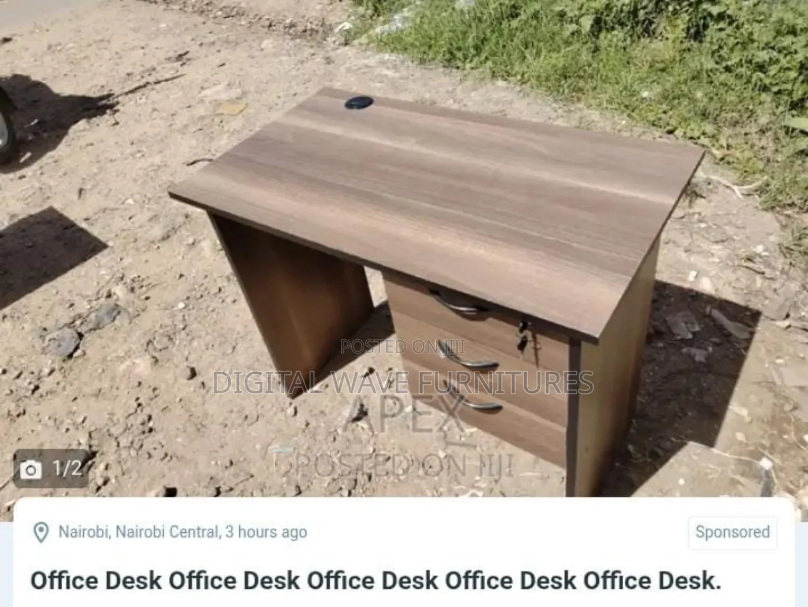 Smart Wooden Lockable Office Table