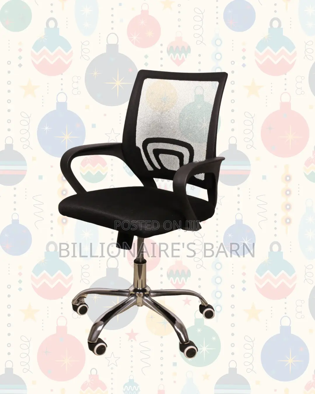 Ergonomic Mesh Task Chair — Smooth Movement, Breathable Mesh Airflow