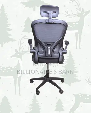 Grey Ergonomic Office Chair — Workday Comfort, Adjustable Headrest