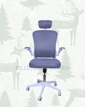 White Ergonomic Office Chair | Executive Finish, Space-Saving Arms