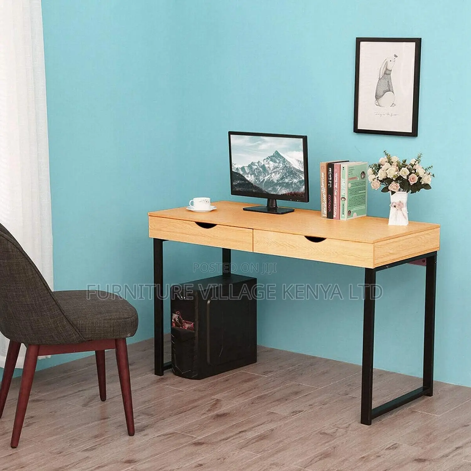 Generic Computer Desk With Drawers