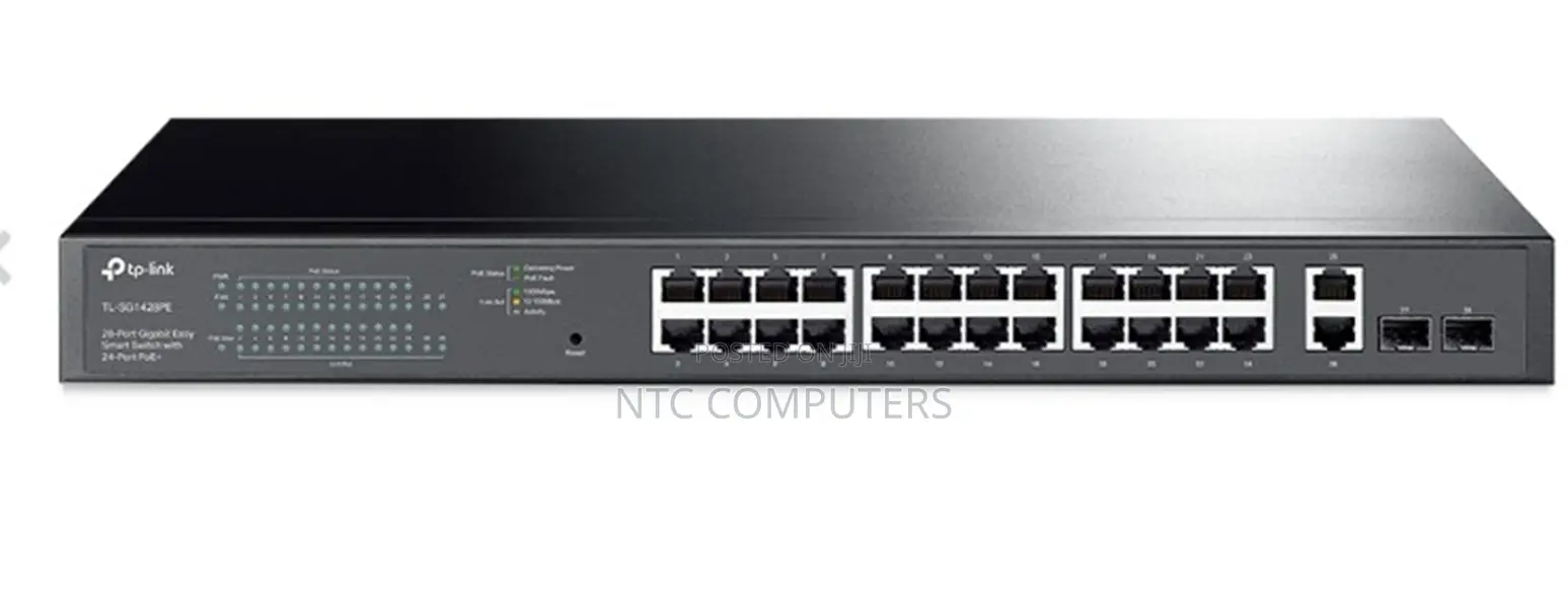 Tp-Link Tl-Sg1428pe 24-Port Smart Gbe Poe+ Access Switch