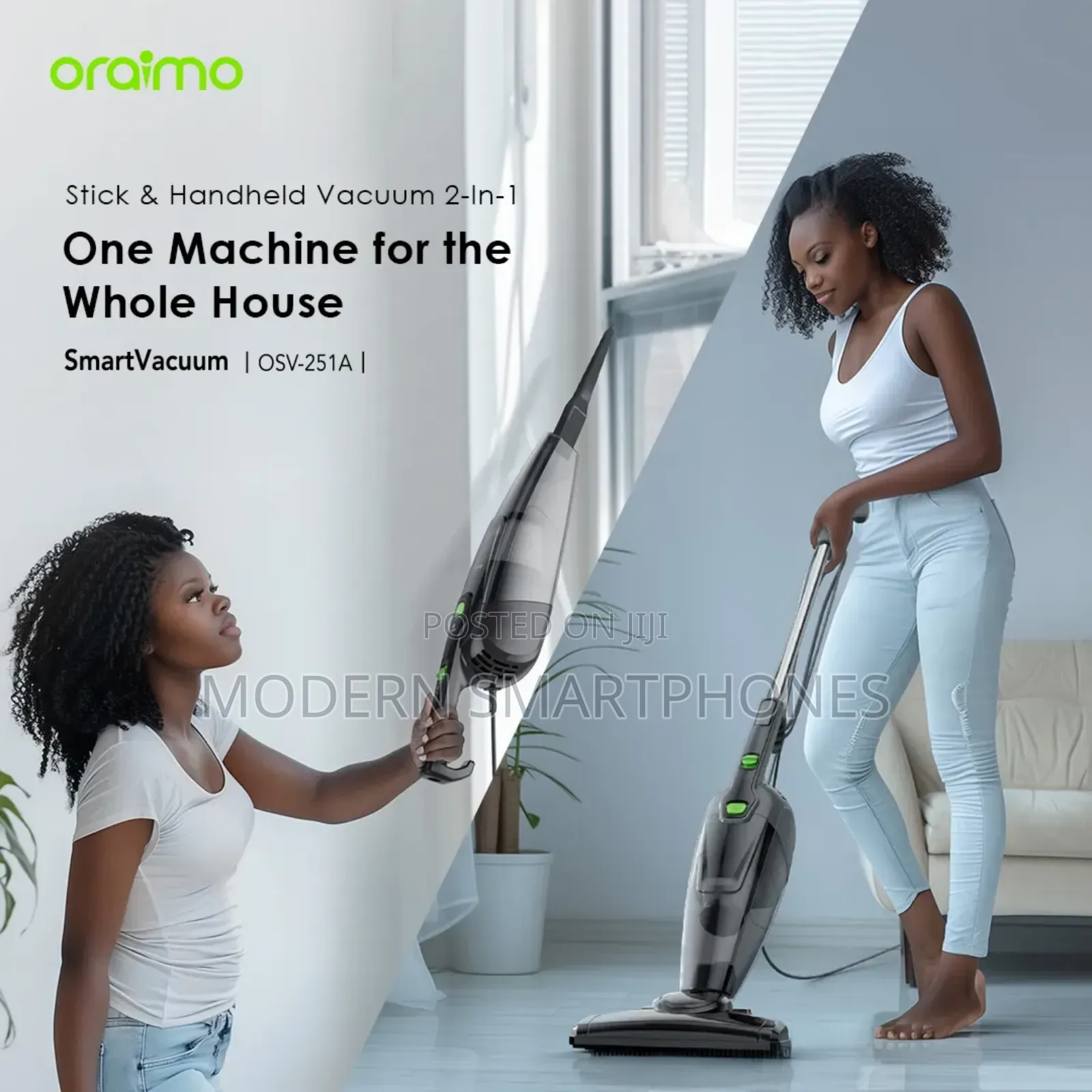 Oraimo Smartvacuum Corded Vacuum Cleaner With 5m Cord 500w High Speed