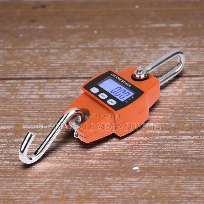Portable 300kgs Digital Hanging Hook Mini Crane Scale With LCD Display