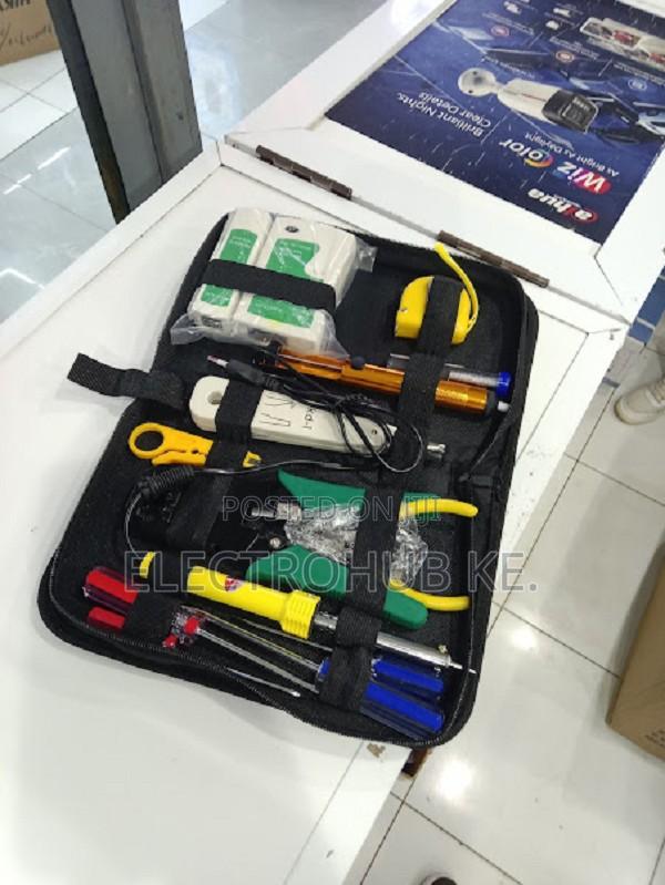 Portable Network Engineer Tool Kit With Crimper & Tester - main view